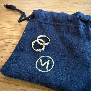 Mejuri Bezel Lab Grown Diamond Huggies